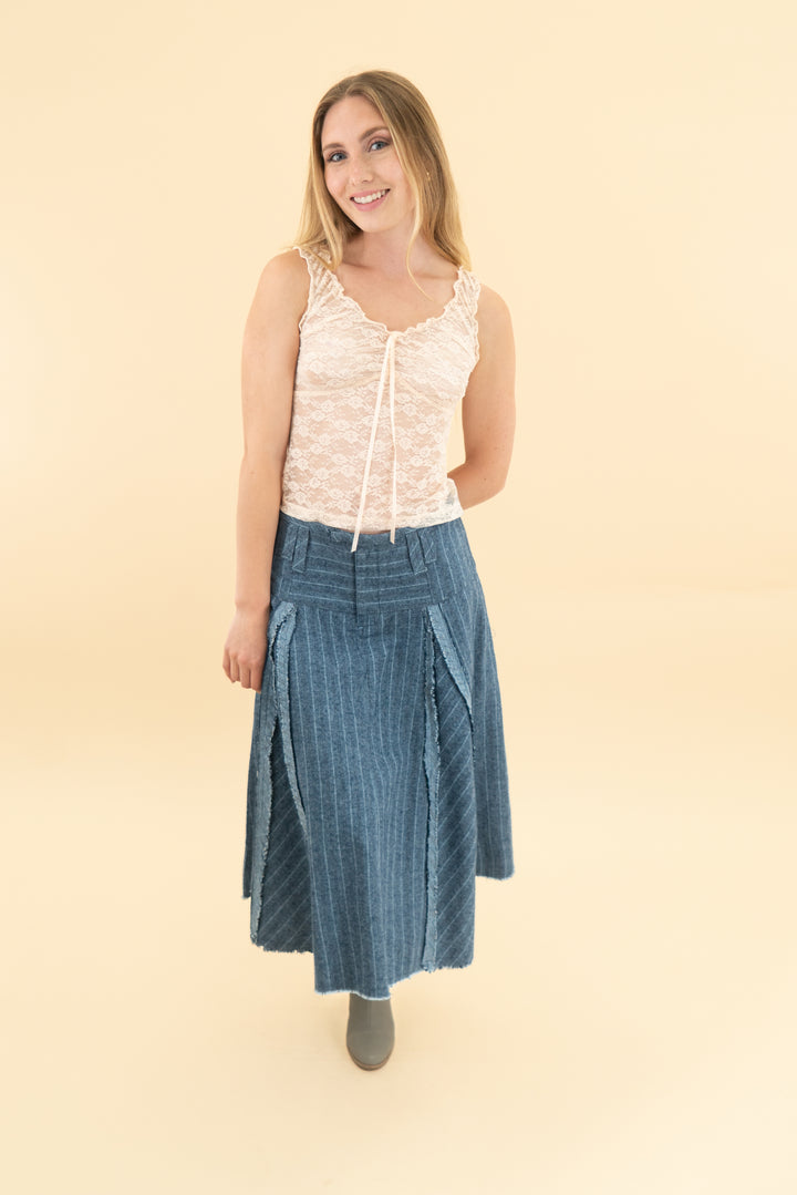 brandy melville blush pink lace sleeveless top (xs/s)