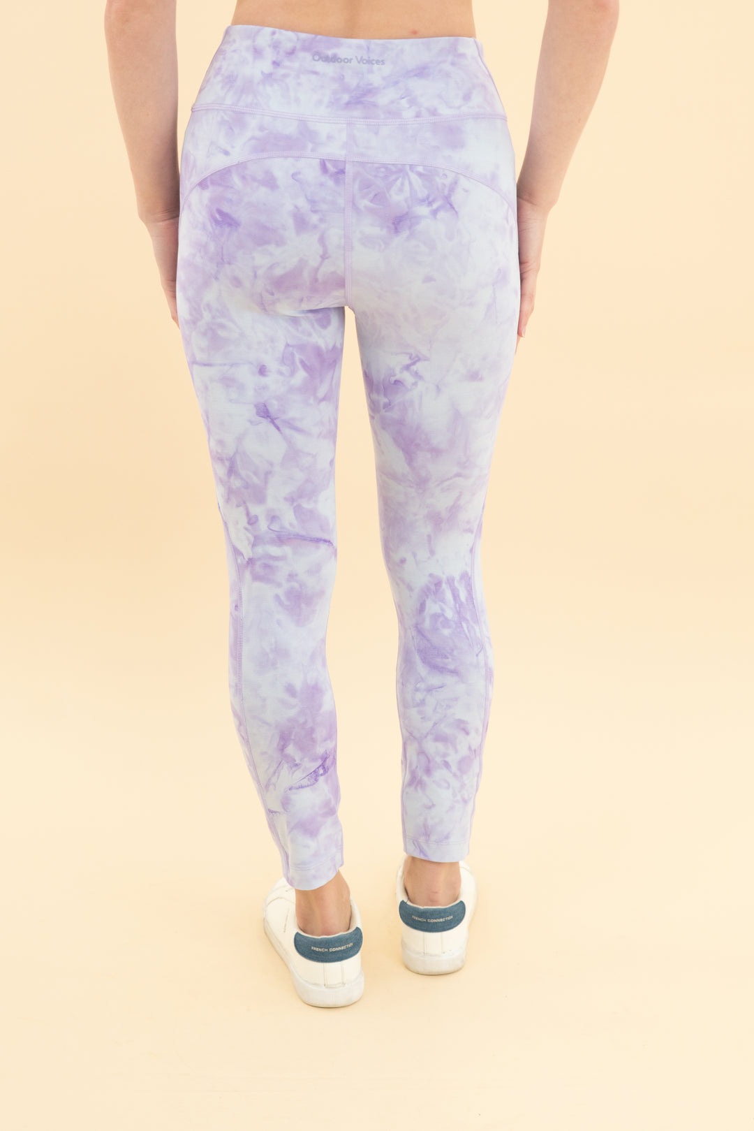 outdoor voices lilac tie dye leggings (s)