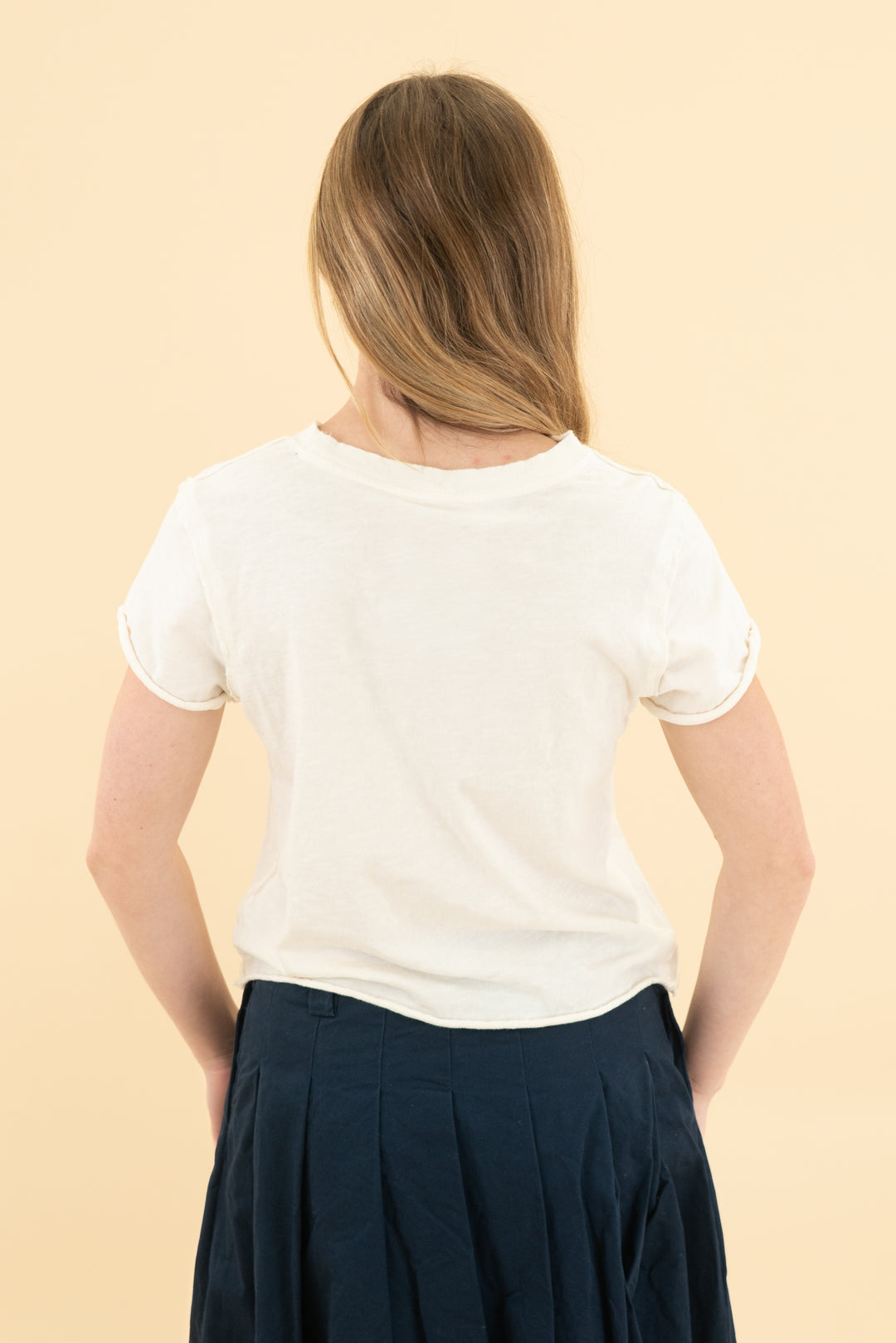 maeve cream sunglasses graphic print tee (xxs)