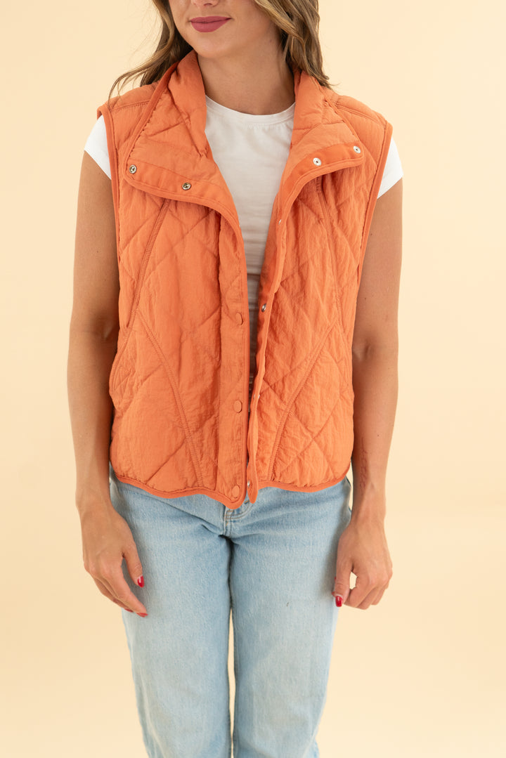 fp movement orange vest nwt (xs; retail $128)
