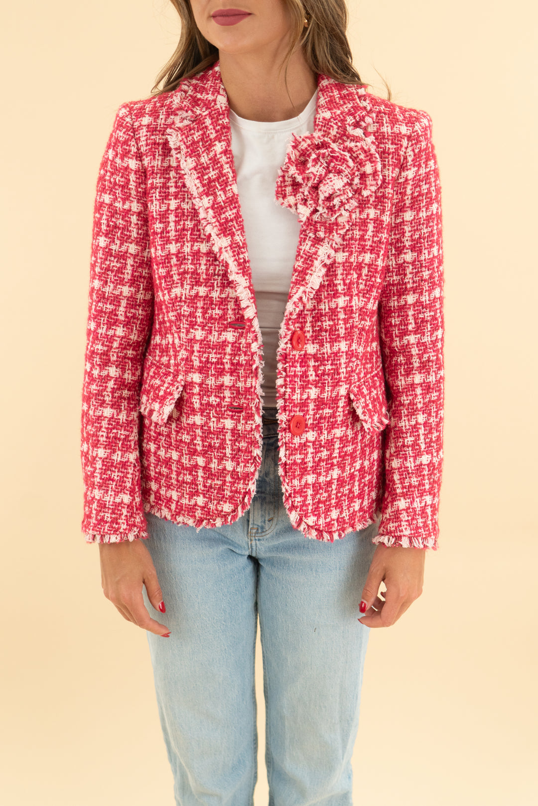 kate spade pink tweed jacket (0)