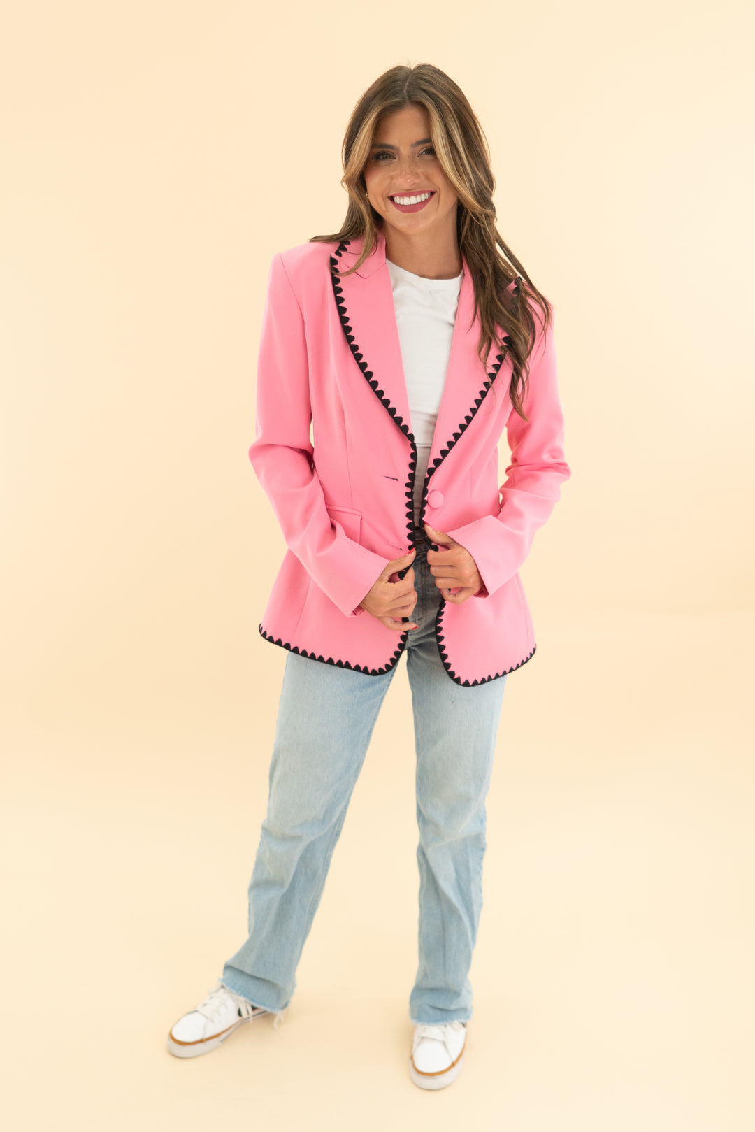 alexia admor pink blazer nwt (2; retail $229)