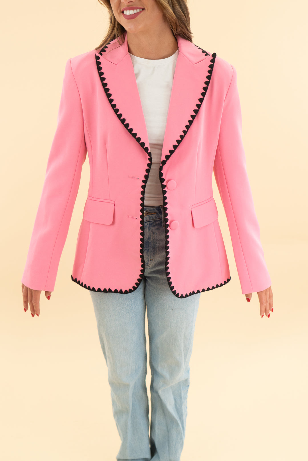 alexia admor pink blazer nwt (2; retail $229)