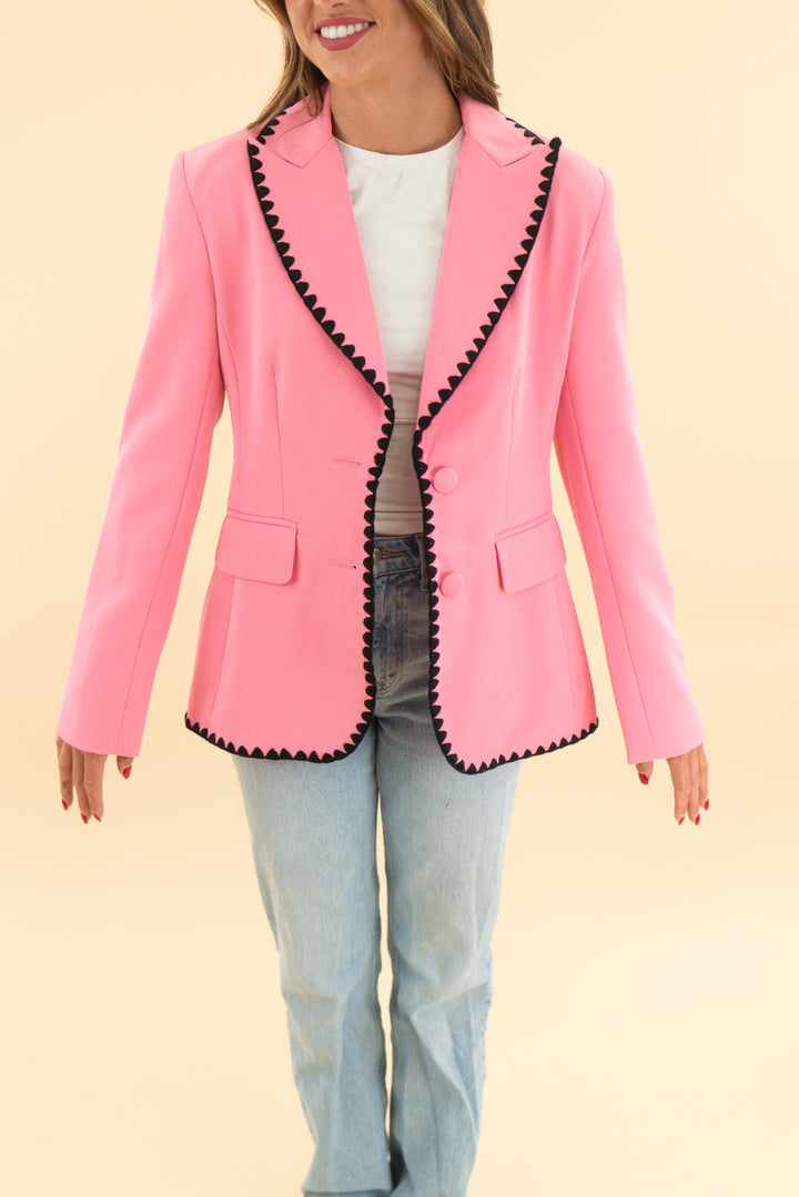 alexia admor pink blazer nwt (2; retail $229)