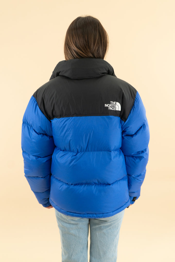 the north face blue puffer jacket nwt (xs; retal $330)
