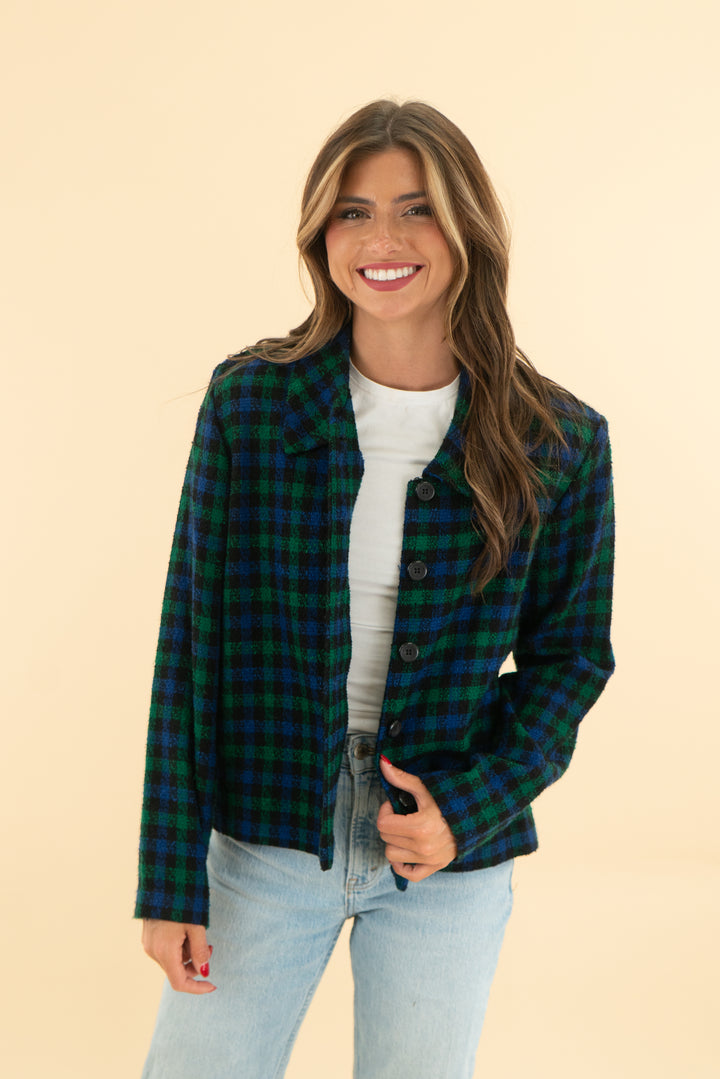 mhm green and blue checkered top (10)