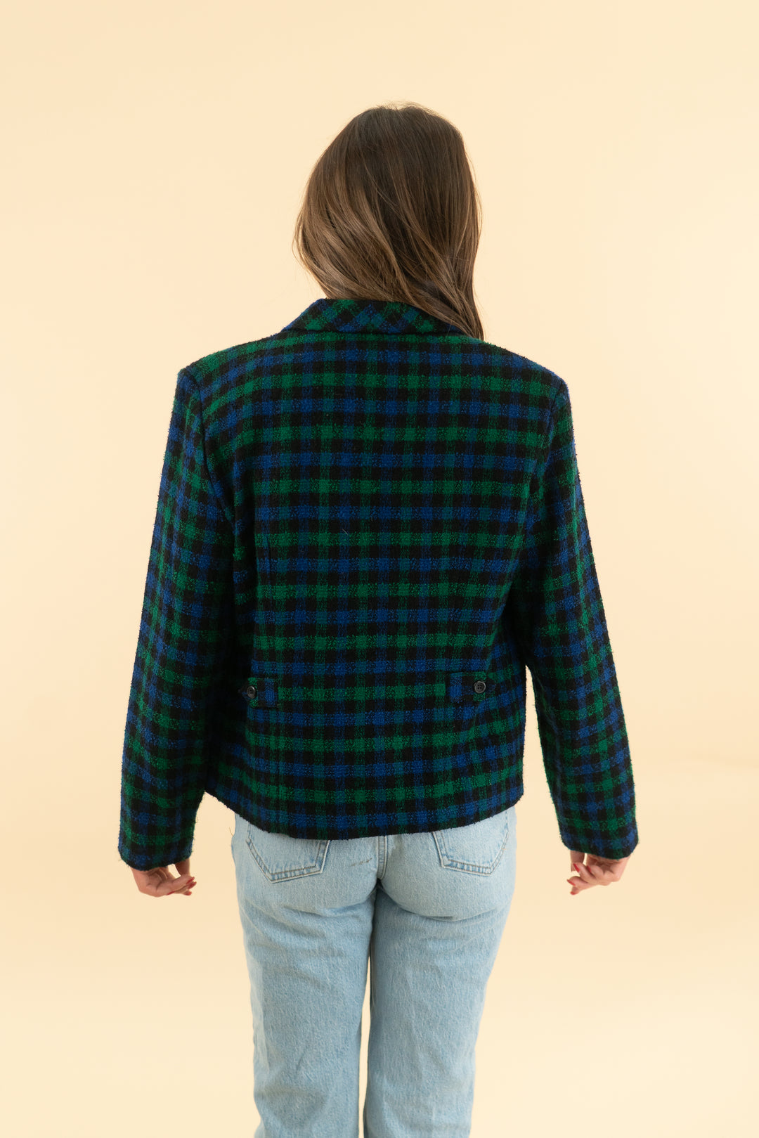 mhm green and blue checkered top (10)