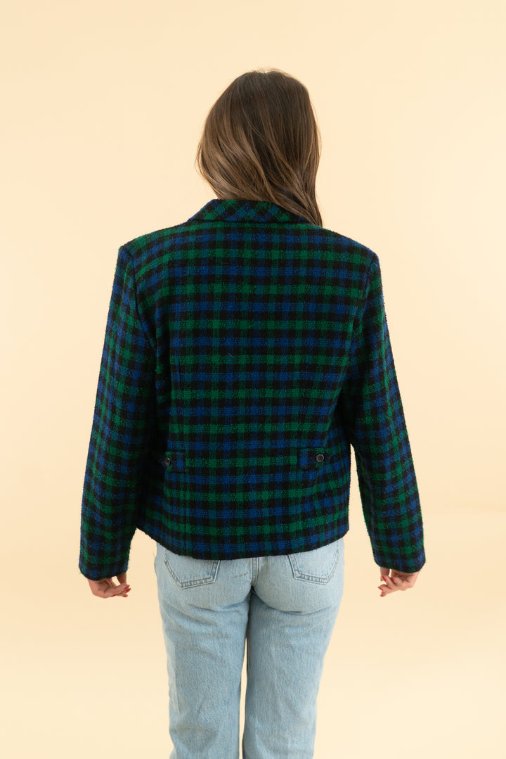 mhm green and blue checkered top (10)