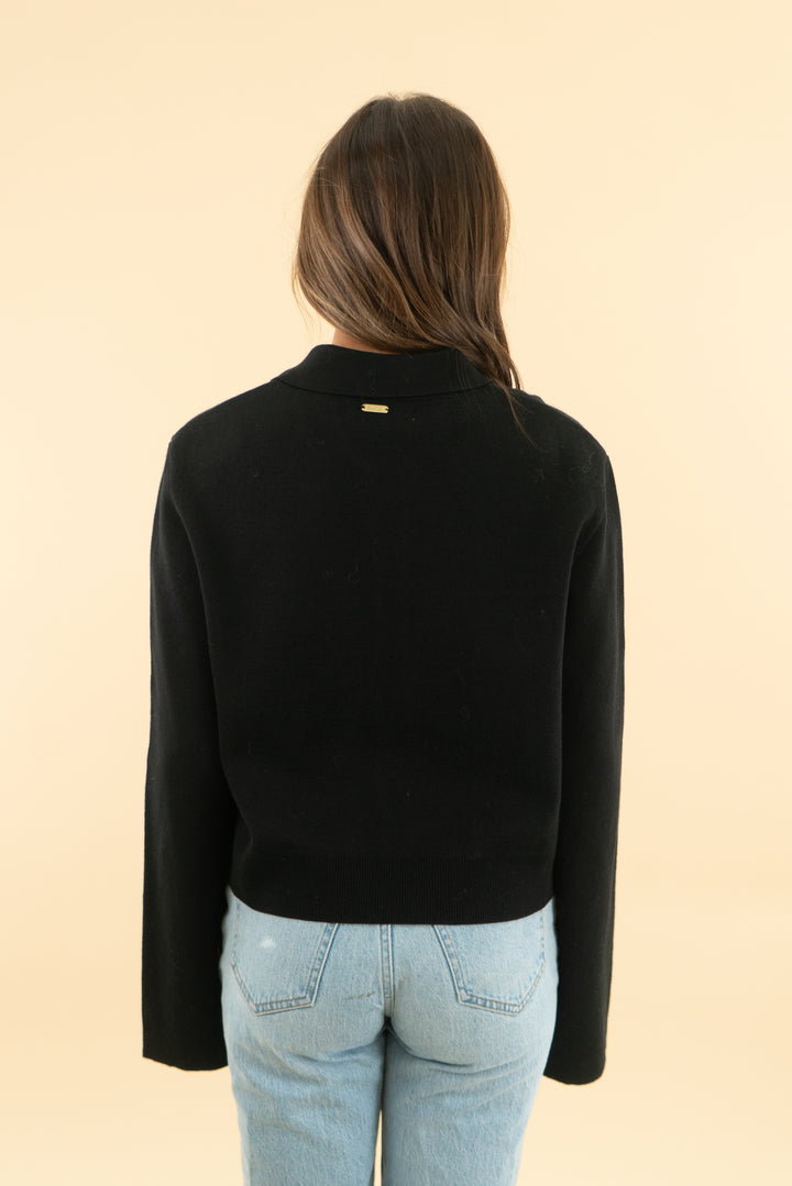 barbour black alma knitted zip through cardigan nwt (4)