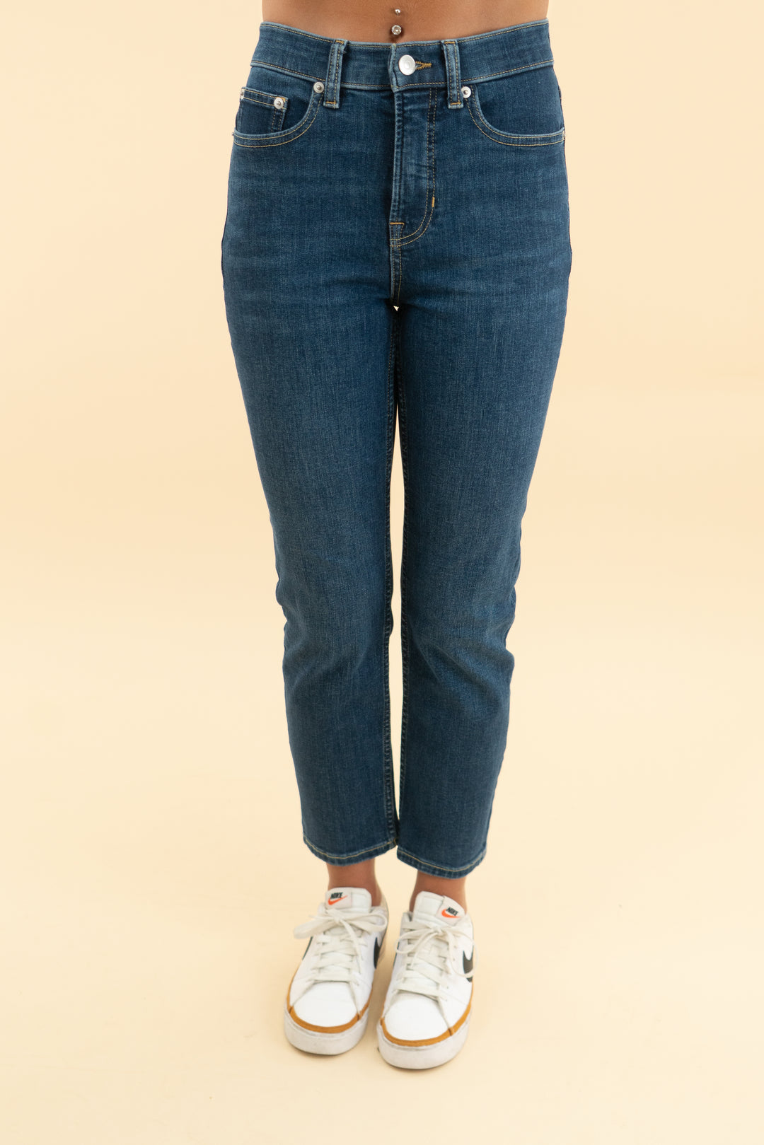 spanx medium indigo redefine straight jeans nwt (2)