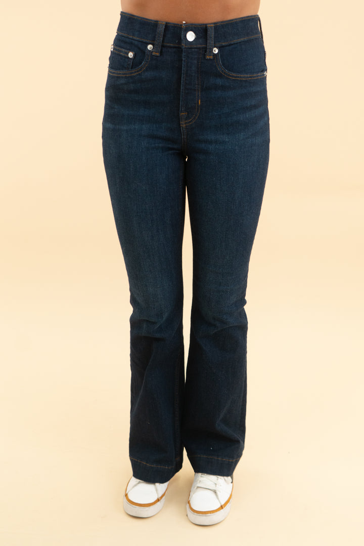 spanx dark wash redefine flare jeans nwt (2)