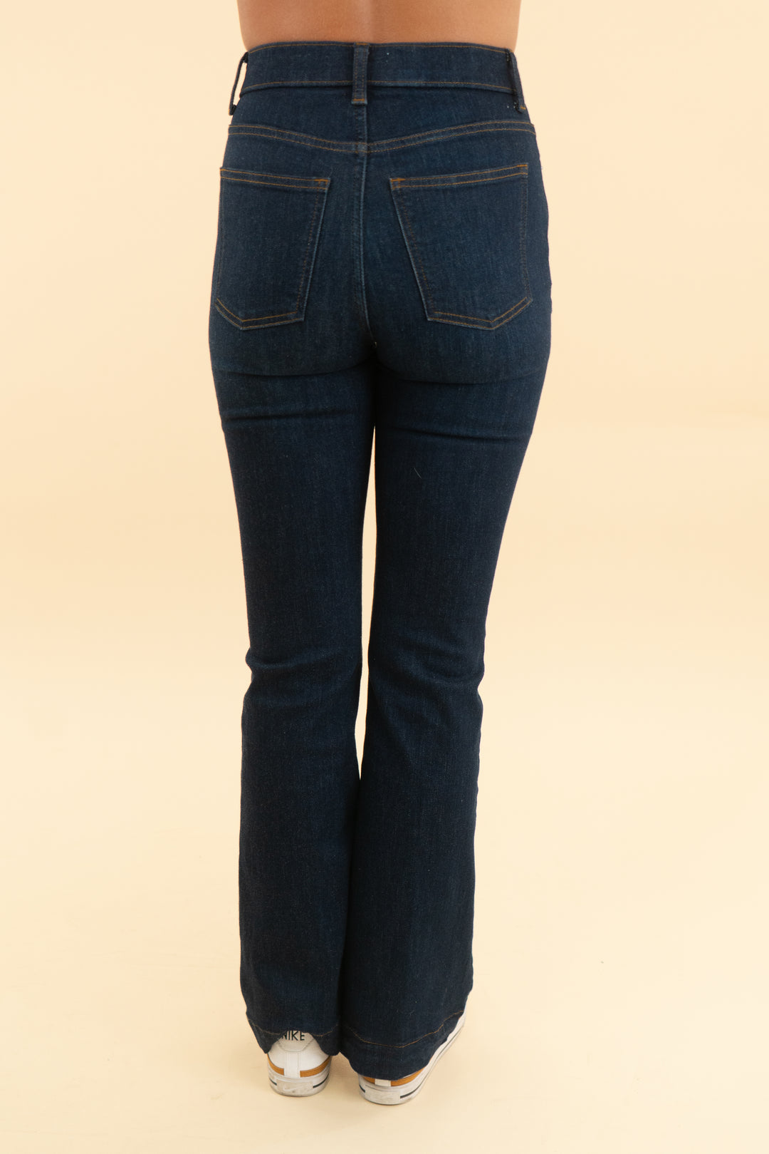 spanx dark wash redefine flare jeans nwt (2)