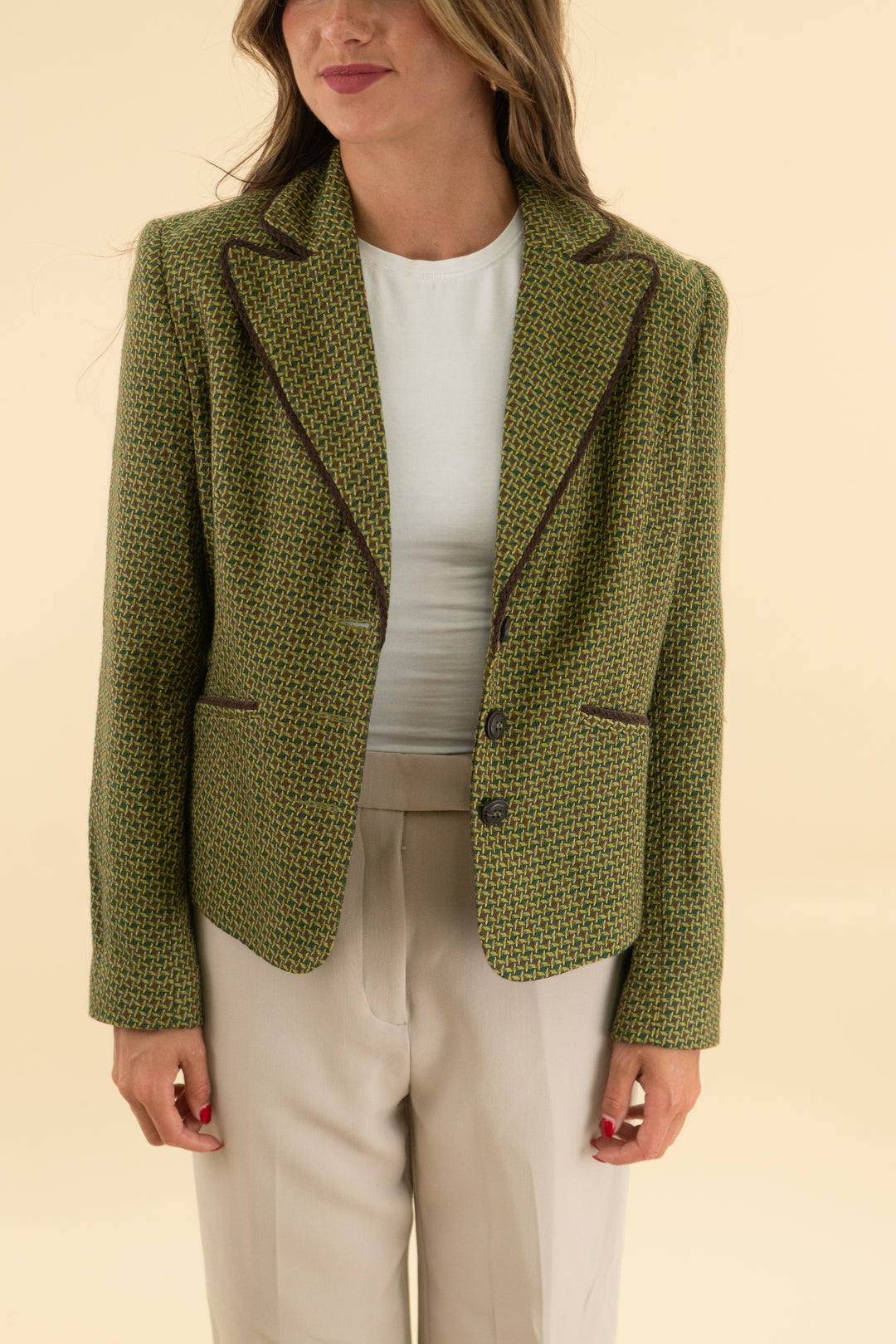 worthington green patterned blazer (6)