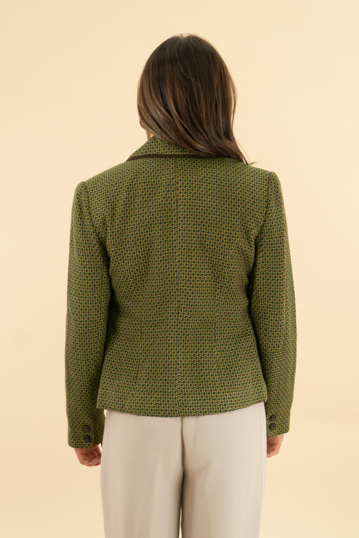 worthington green patterned blazer (6)