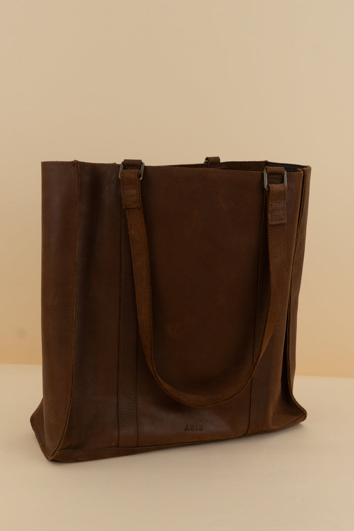 able brown selam tote (os; retail $250)