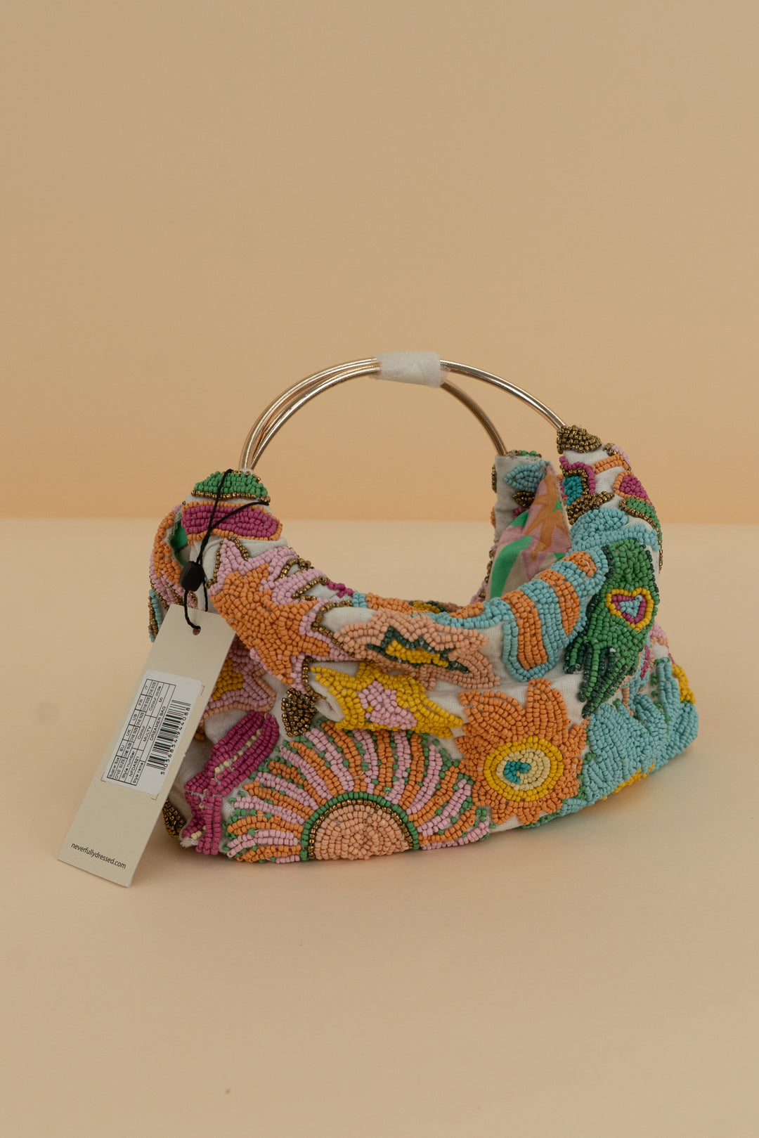 never fully dressed colorful beaded dreamer purse