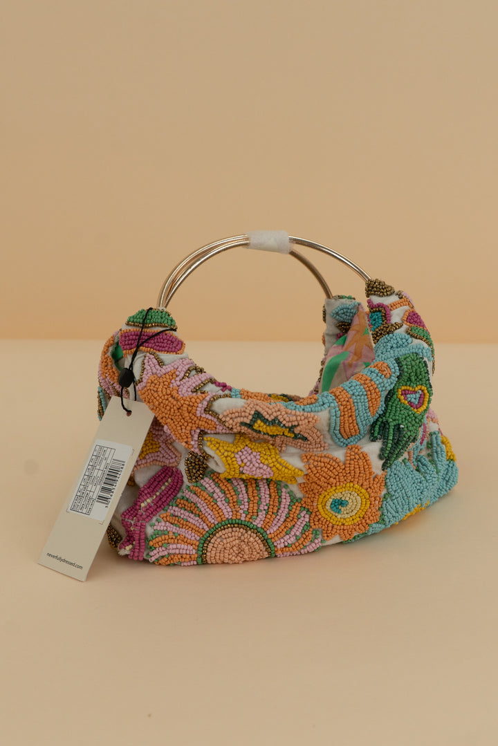never fully dressed colorful beaded dreamer purse