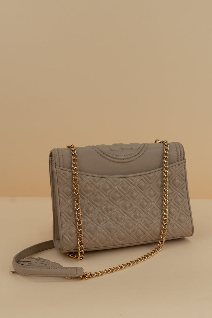 tory burch tan convertible shoulder bag (os; retail $595)