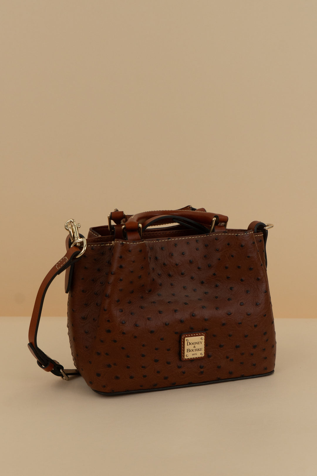 dooney & bourke ostrich satchel bag nwot (os; retail $378)