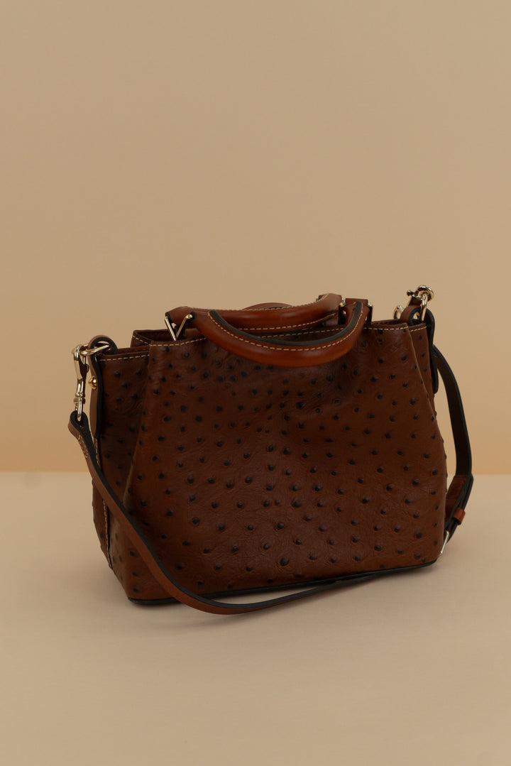 dooney & bourke ostrich satchel bag nwot (os; retail $378)