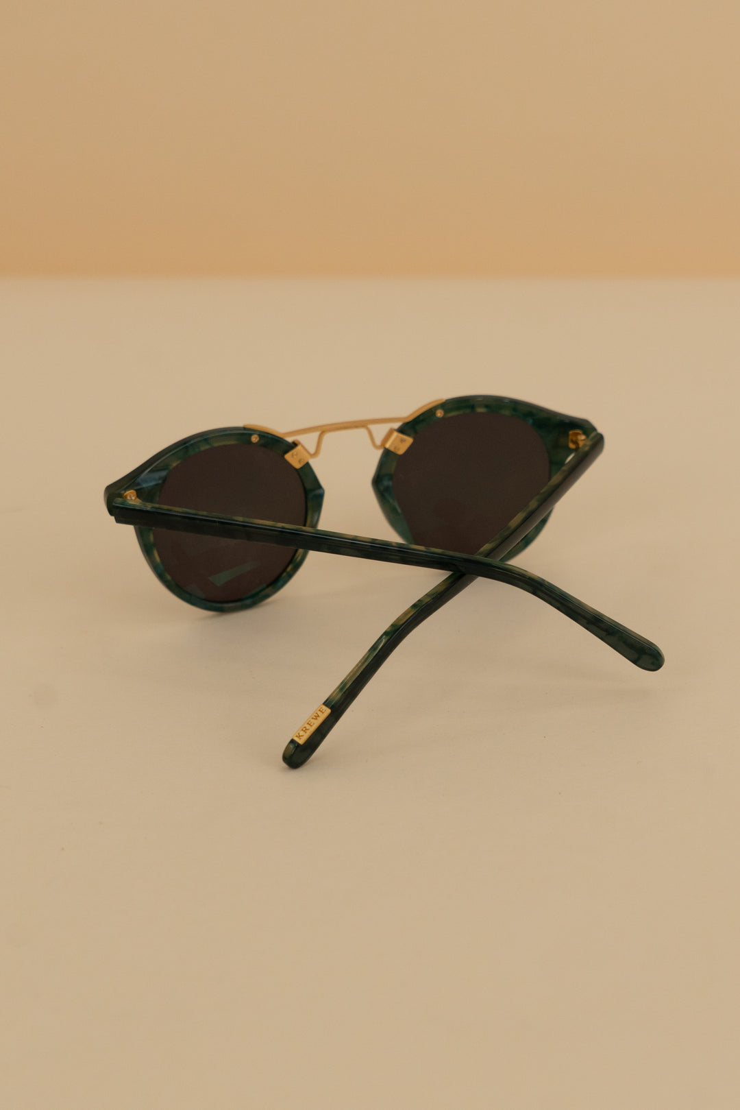 krewe navy/gold sunglasses