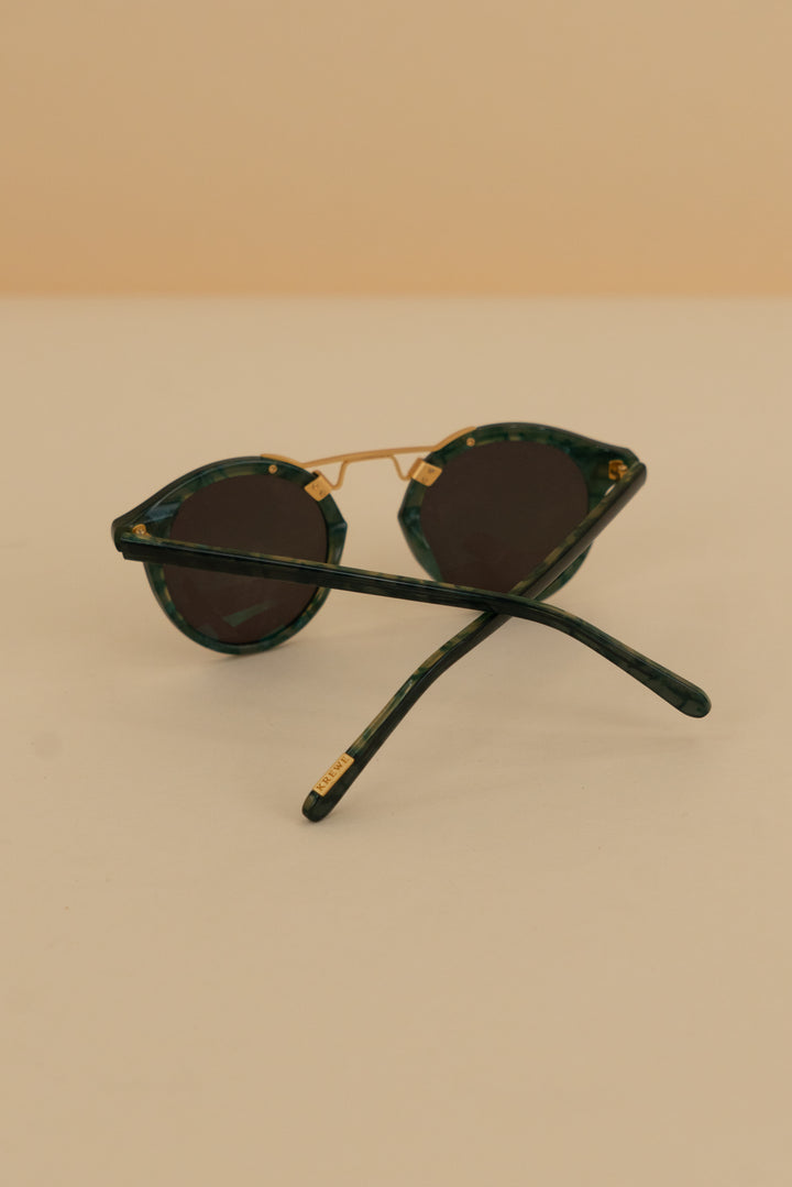 krewe navy/gold sunglasses