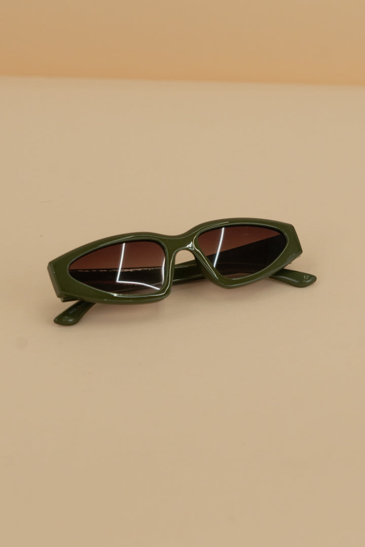 green funky sunglasses