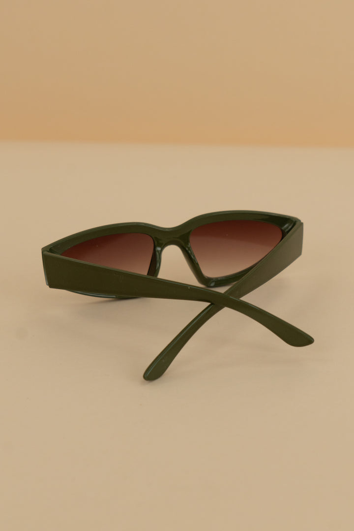 green funky sunglasses