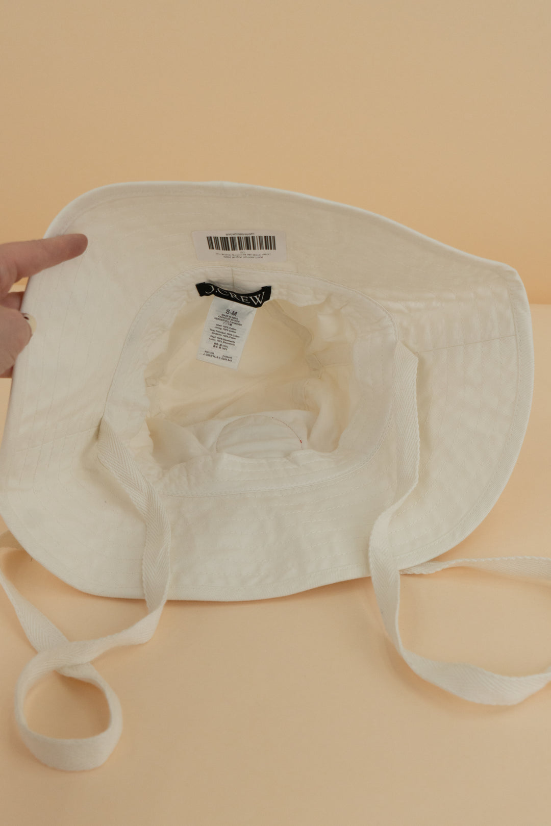 j.crew white usa swimming bucket hat