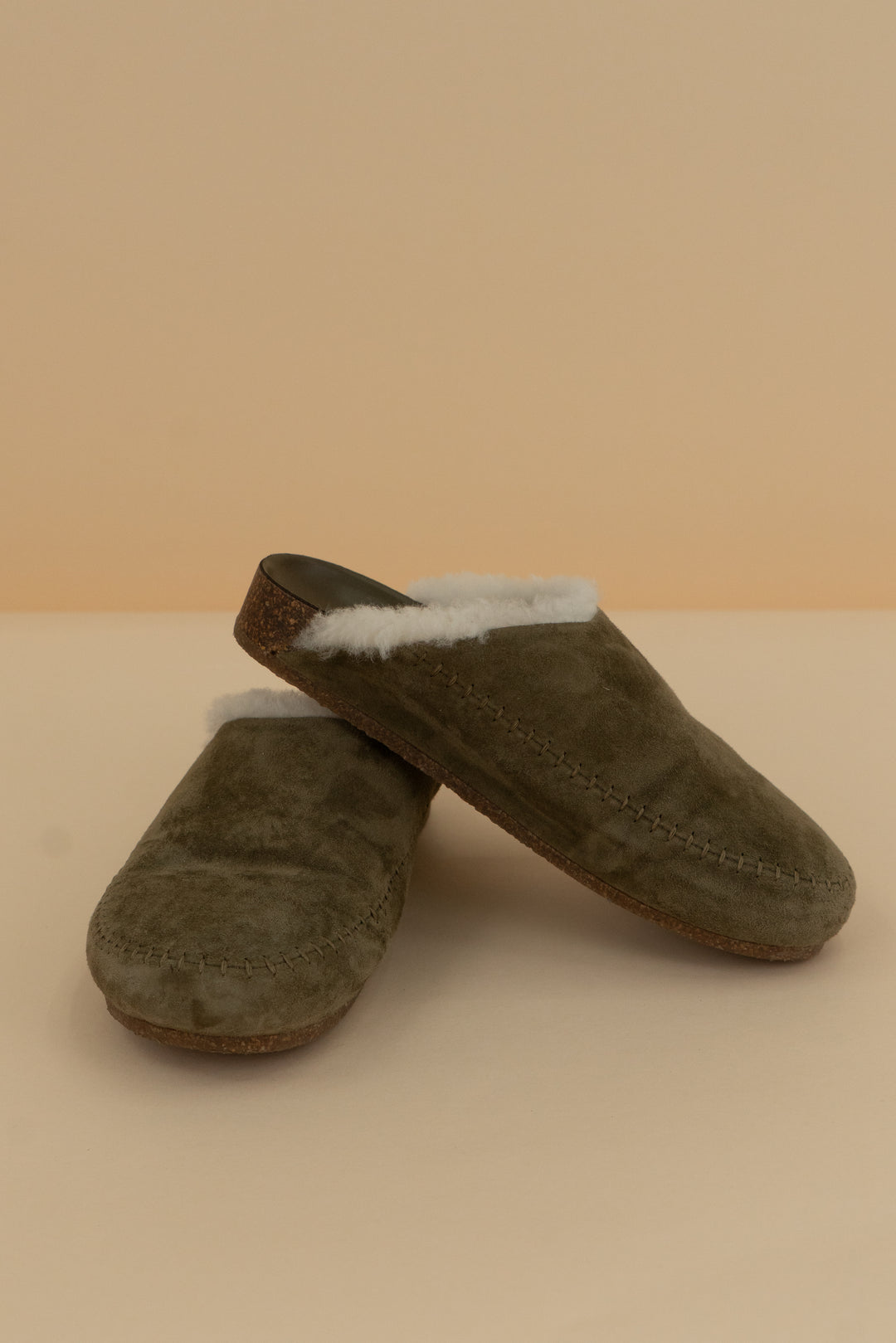 jenni kayne green suede mule slides (36)