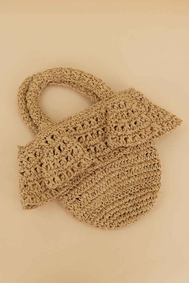 loft rattan weave bag