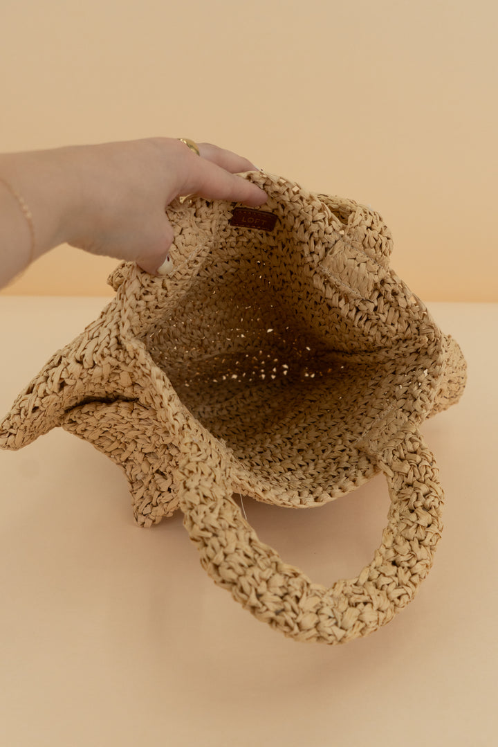 loft rattan weave bag