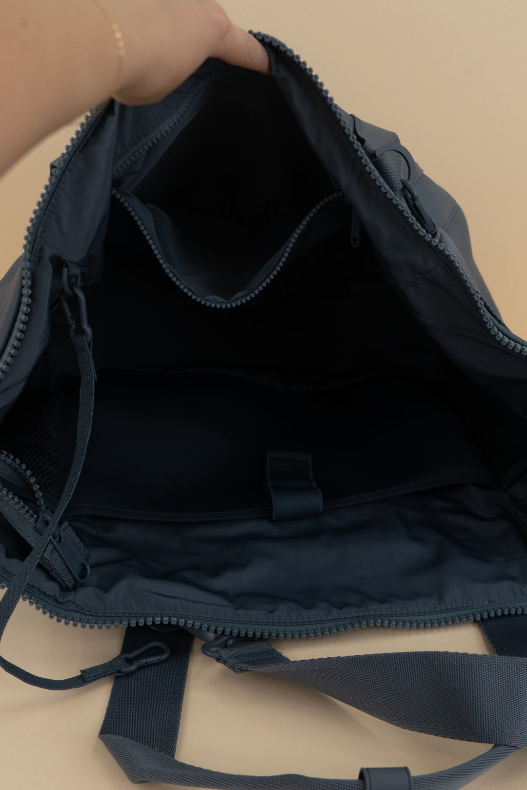 dagne dover steel blue neoprene bag
