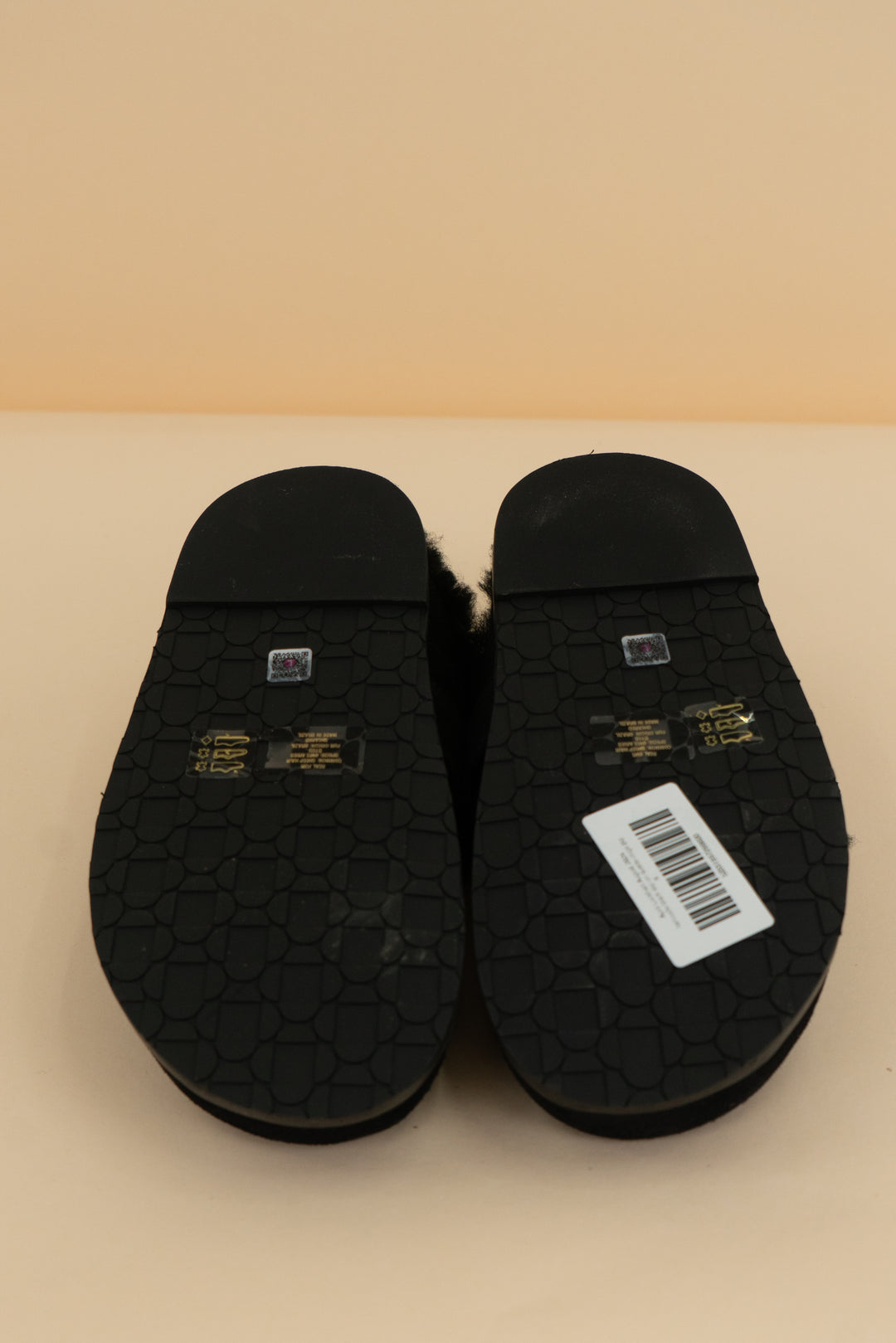 larroude black slip on suede clogs (6)