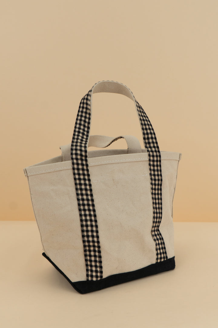 anthropologie canvas seal beaded handbag