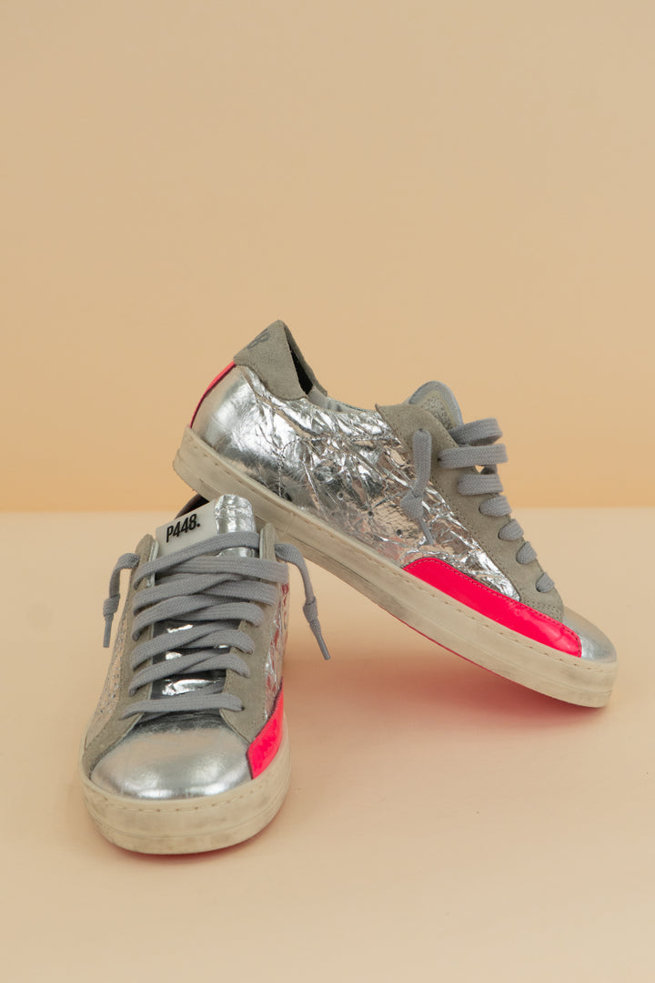 p448 silver/pink sneakers (36)