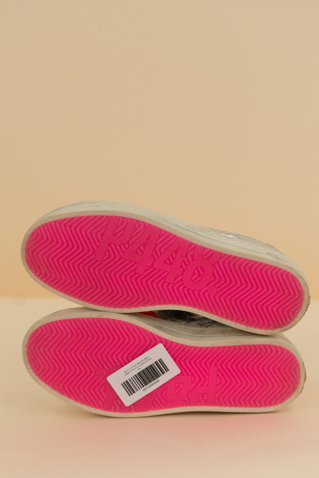 p448 silver/pink sneakers (36)
