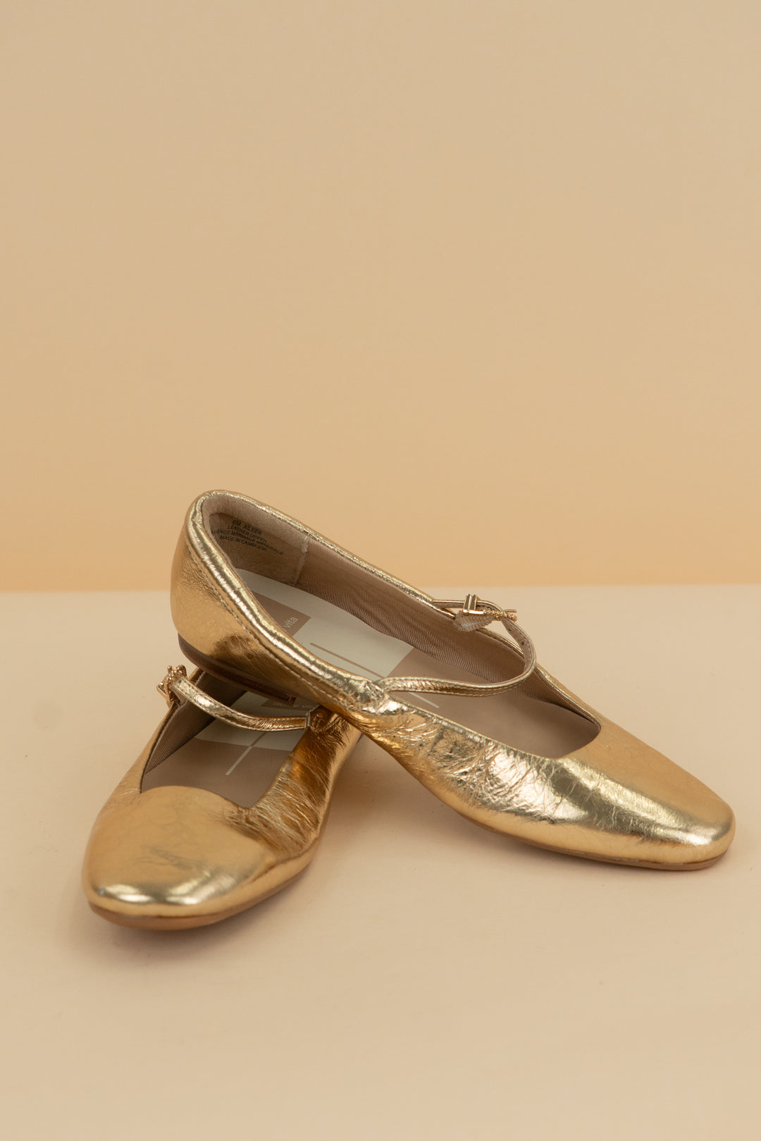 dolce vita gold aileen mary jane flats (6)