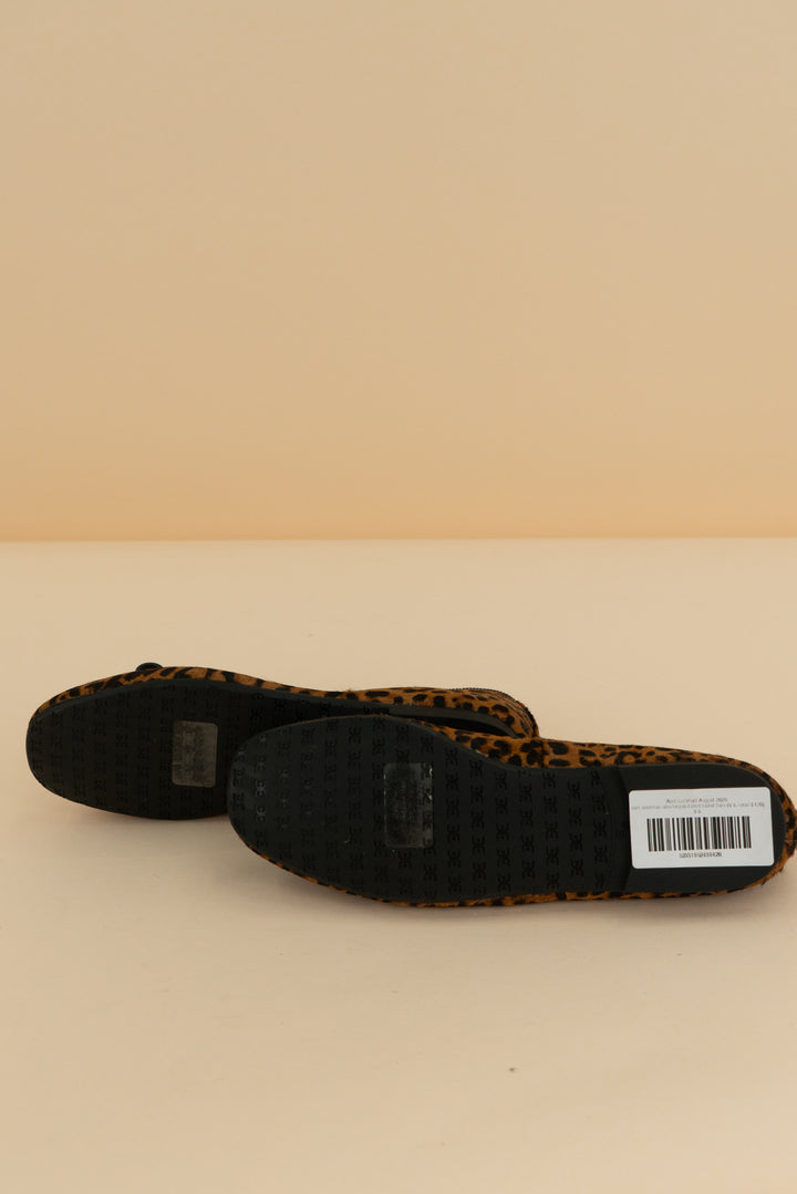 sam edelman allie leopard print ballet flats (5.5; retail $120)