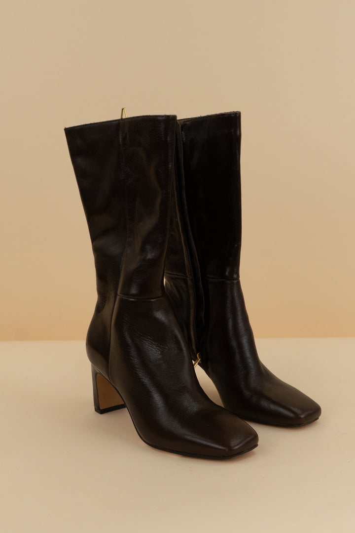 dolce vita riggs chocolate brown boots (6; retail $180)