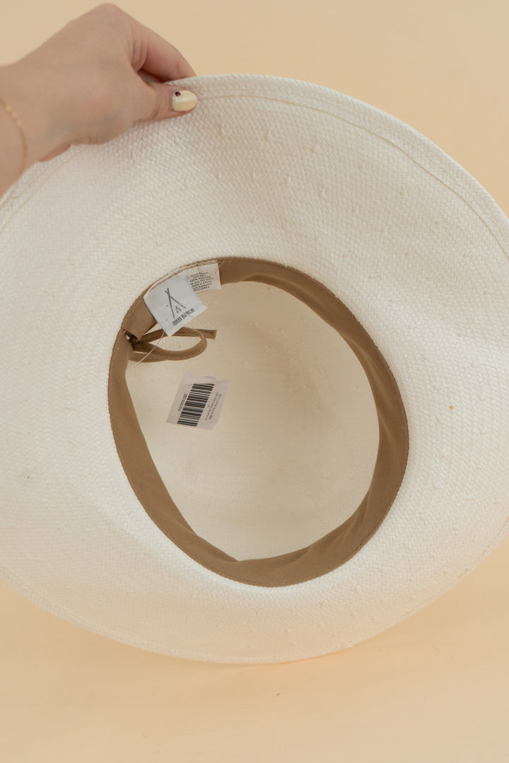 nikki beach white panama hat