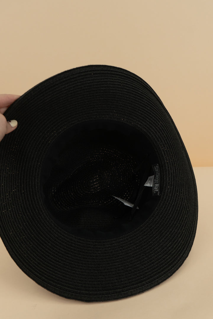 san diego hat co. black woven hat