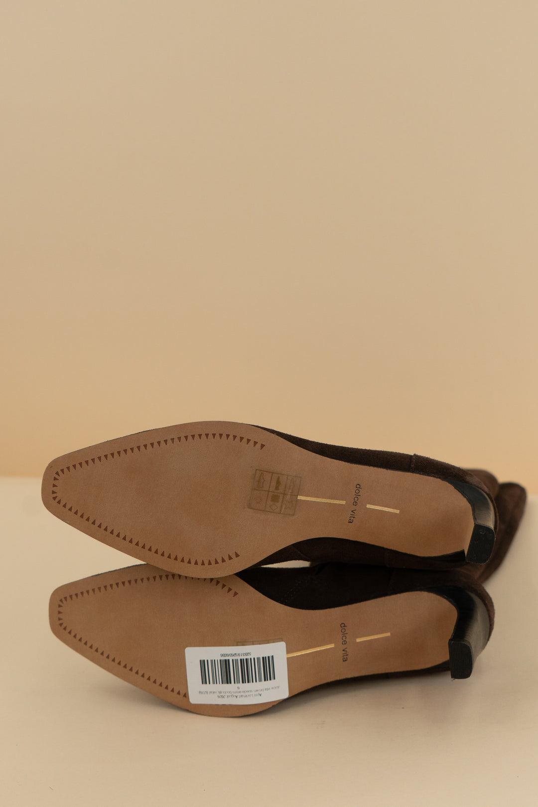 dolce vita brown suede emmi boots (6; retail $275)
