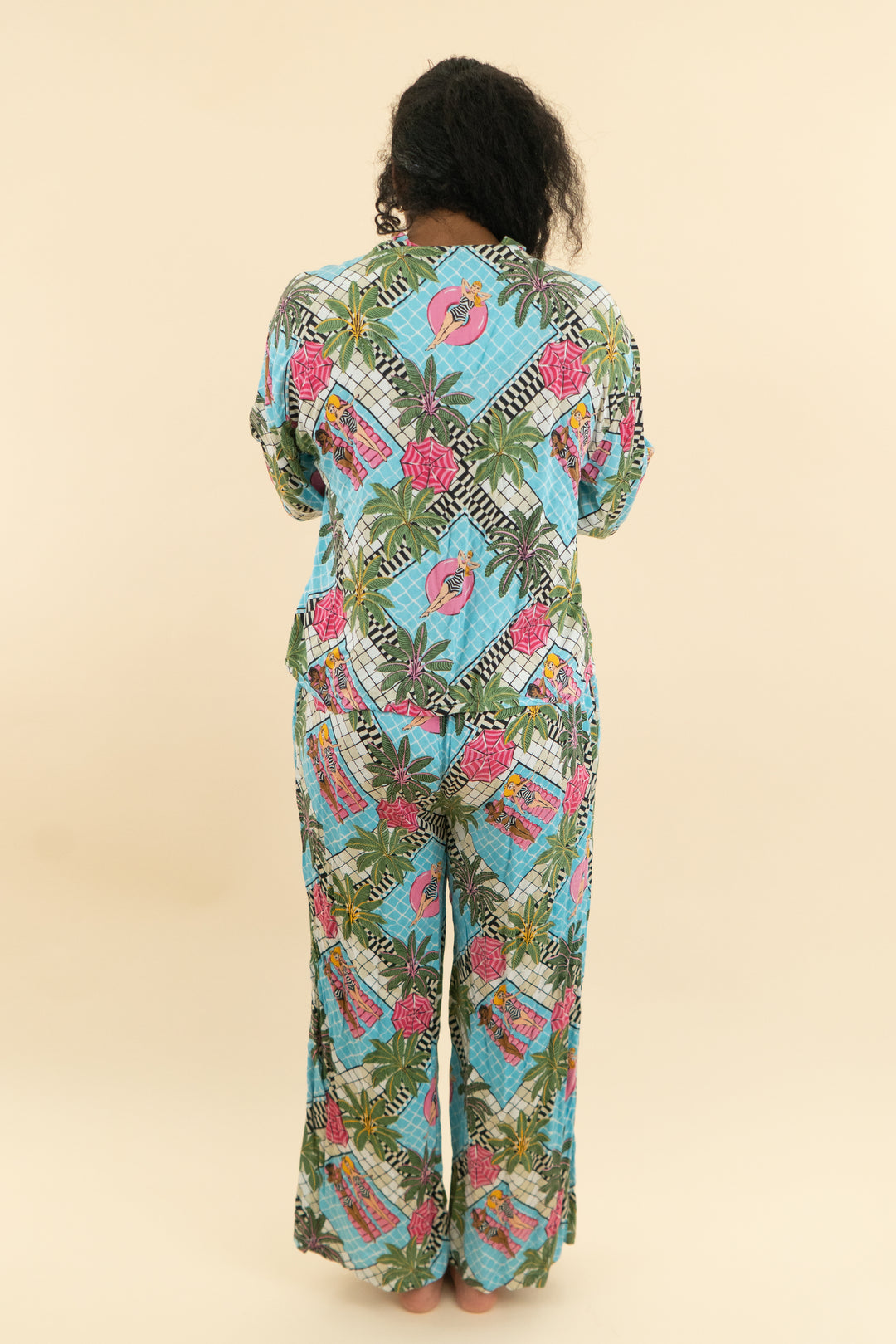 Barbie x printfresh pajama set (s; retail $198)