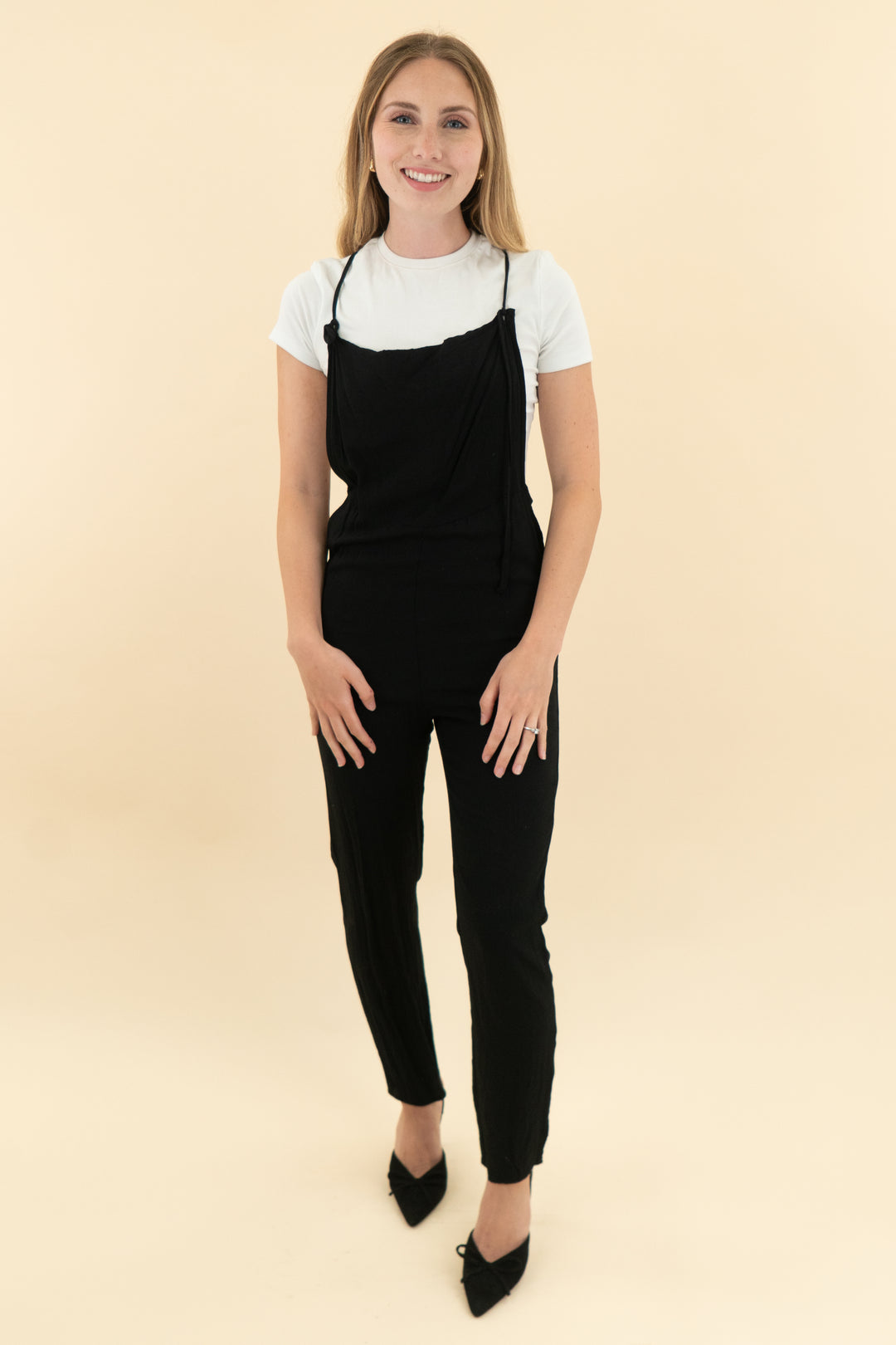 stevie hender black jumpsuit (s)