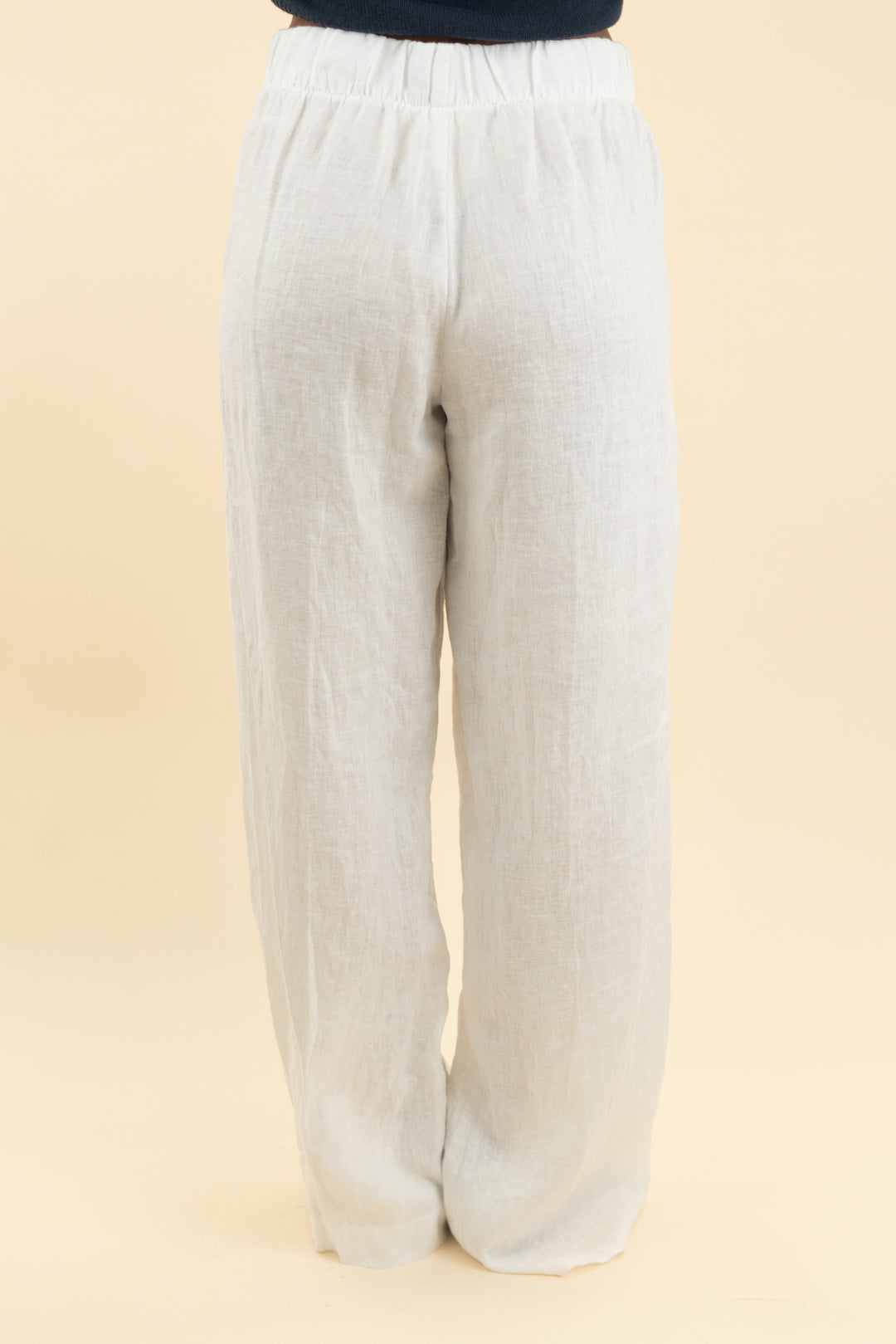 cou white linen pants (l)