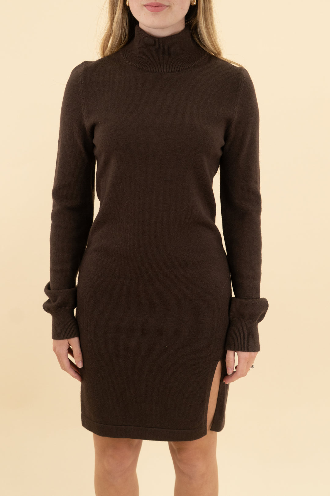 lovers and friends brown sweater dress  (xs)