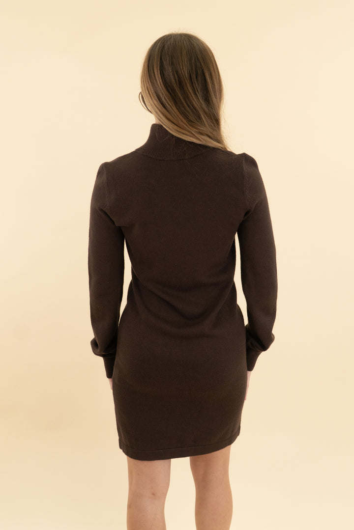lovers and friends brown sweater dress  (xs)
