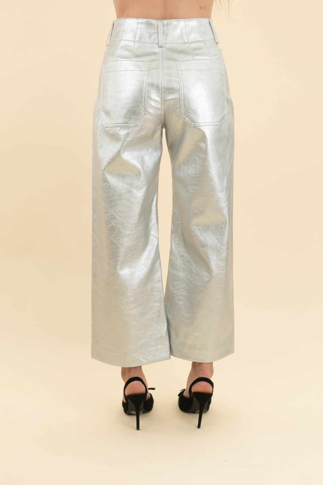 maeve the colette silver pants nwt (25p; retail $148)