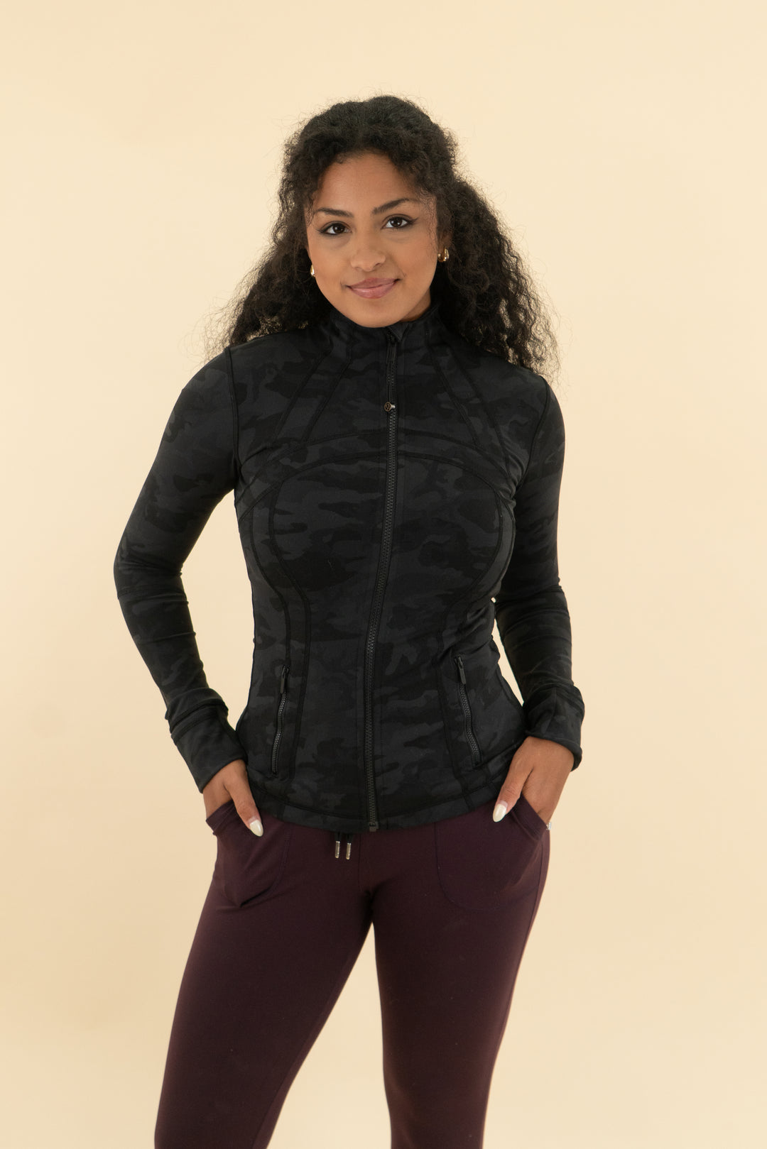 lululemon black camo zip up jacket (4)